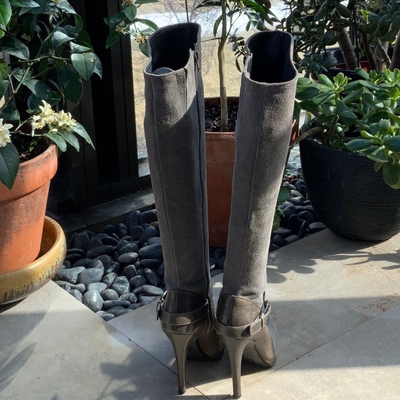 Vero Cuoio Caressa Gray Suede & Leather boots - Picture 3 of 11